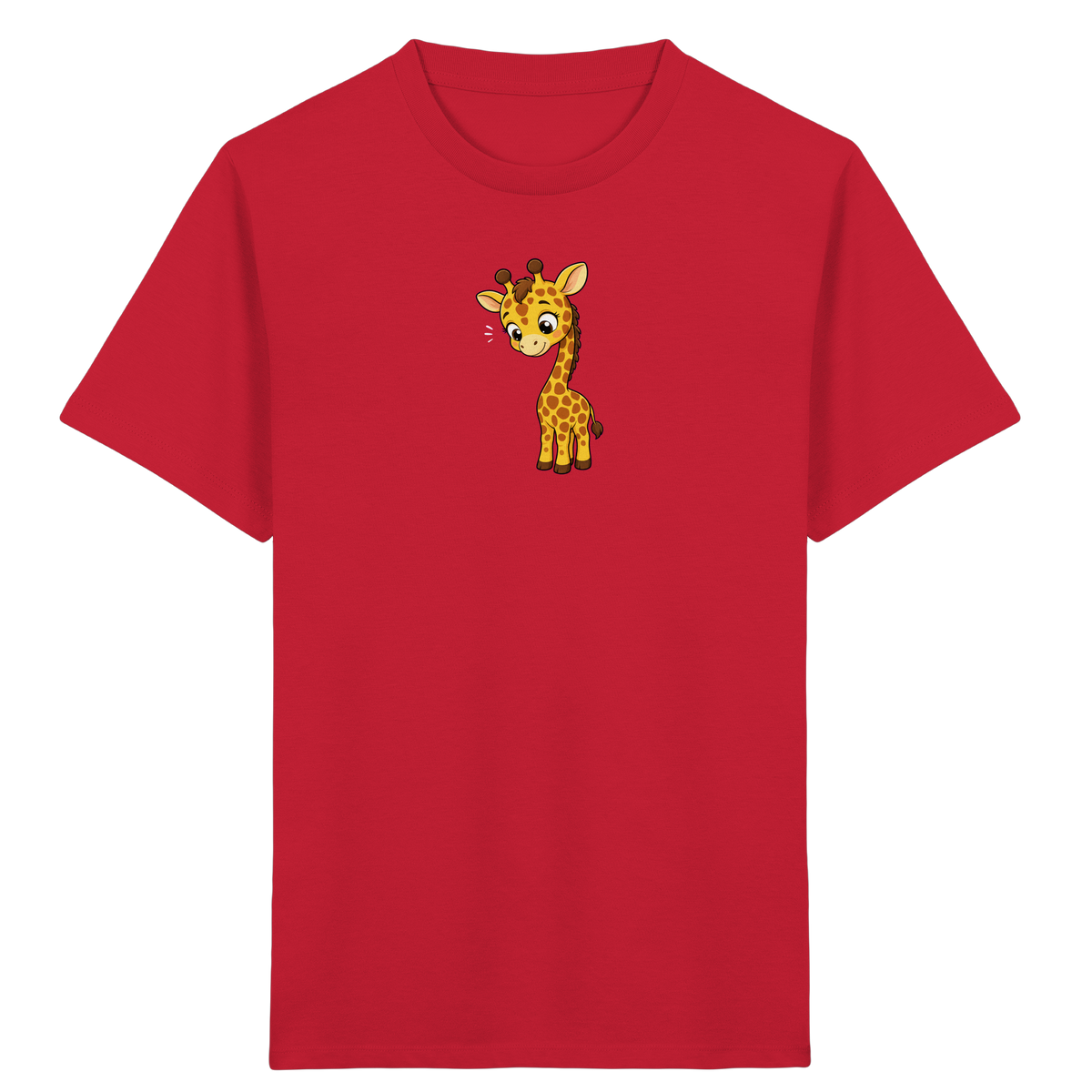 Niedliche Giraffe: Fröhliches Kinder-T-Shirt - Kinder Bio T-Shirt