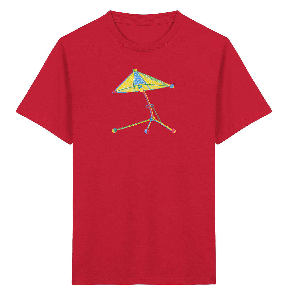 Bunte Farbpunkt Lampe - Kinder Bio T-Shirt