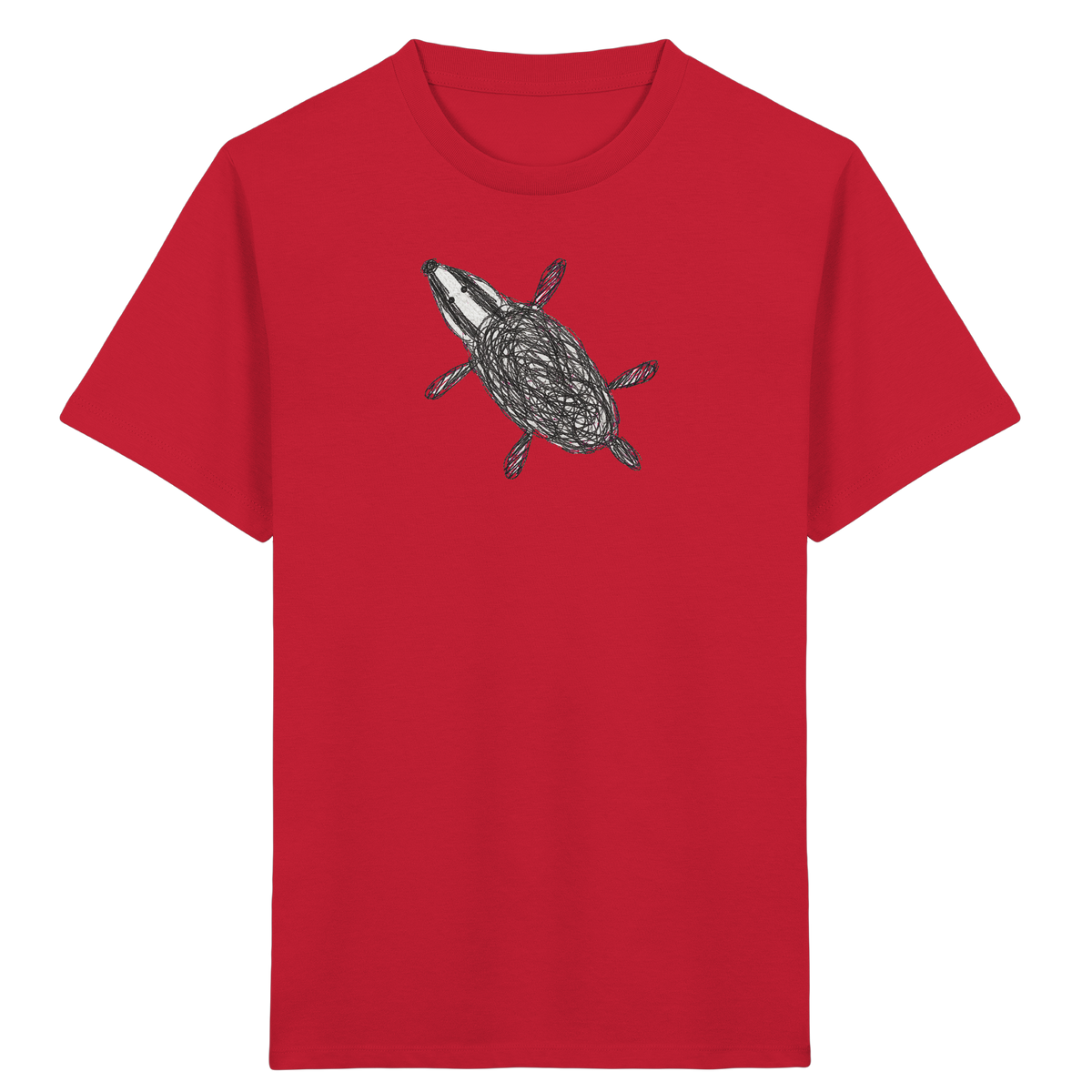 Dachs von oben - Kinder Bio T-Shirt