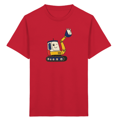 Fröhliches Bagger T-Shirt für Kinder - Kinder Bio T-Shirt