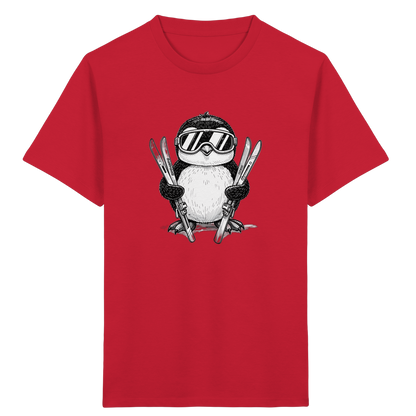 Pinguin auf Skiern: Vintage Kinder T-Shirt - Kinder Bio T-Shirt