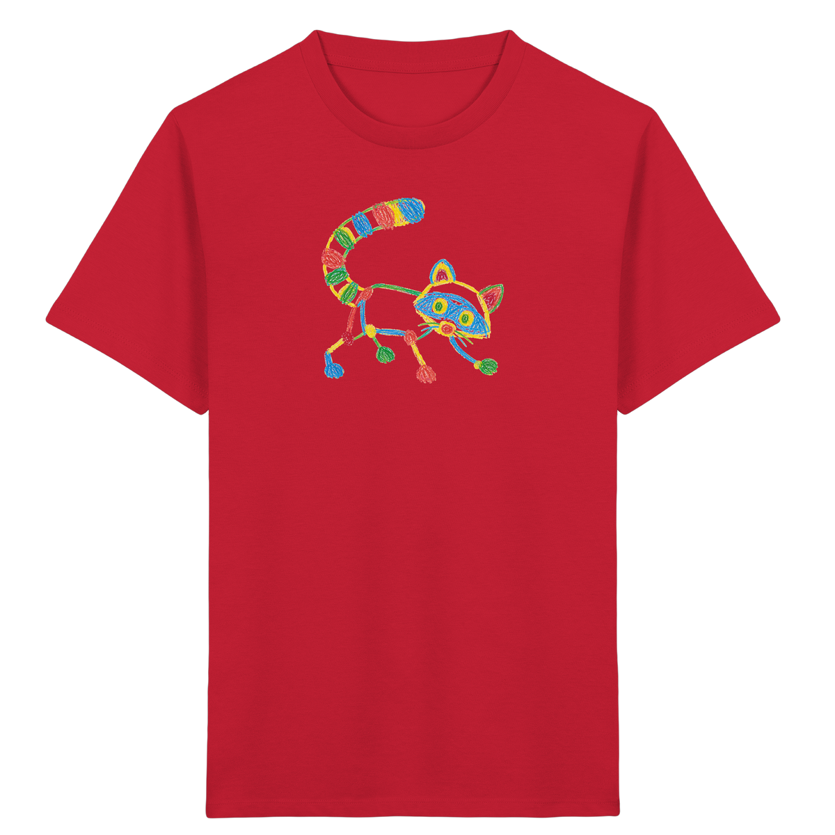 Farbpunkt Waschbär Kinder T-Shirt - Kinder Bio T-Shirt