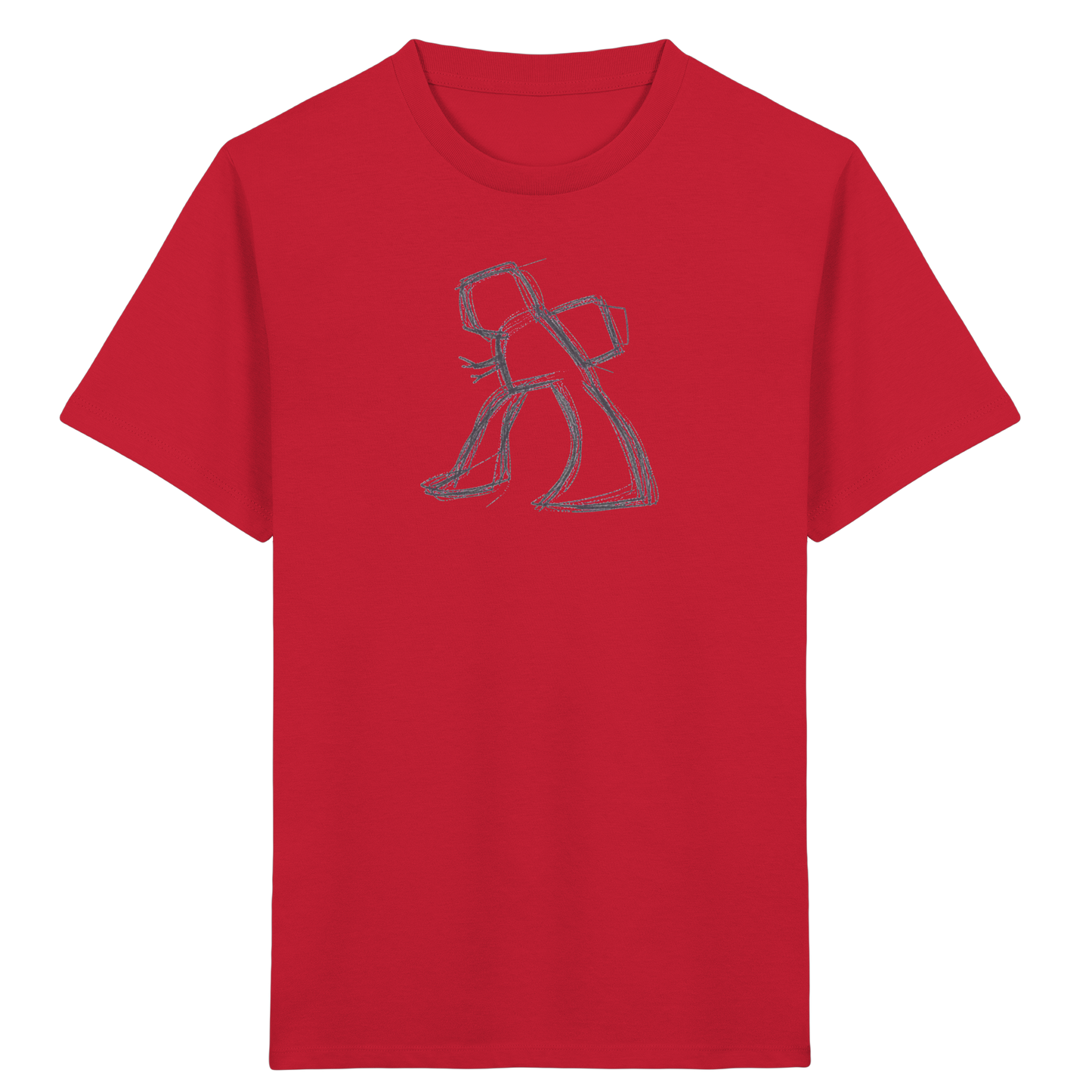Wackel-T-Rex mit Ranzen - Kinder Bio T-Shirt