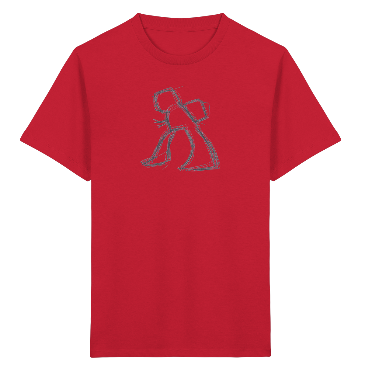 Wackel-T-Rex mit Ranzen - Kinder Bio T-Shirt