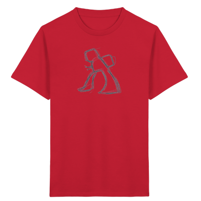Wackel-T-Rex mit Ranzen - Kinder Bio T-Shirt
