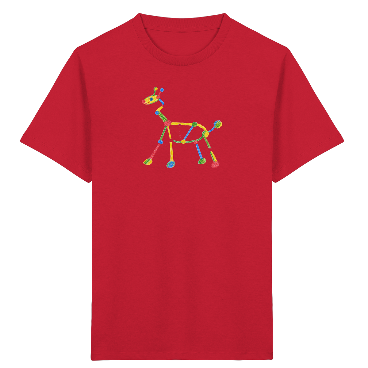 Farbpunkt Giraffe Kinder T-Shirt - Kinder Bio T-Shirt