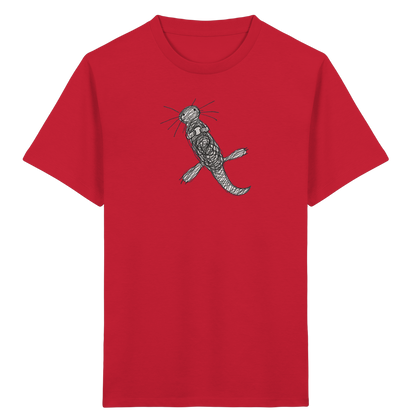 Otter von oben gezeichnet - Kinder Bio T-Shirt