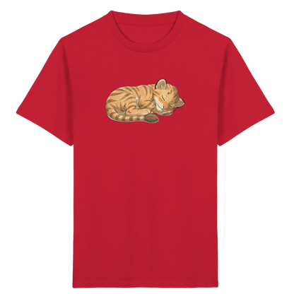 Schlafende Katze Kinder T-Shirt - Kinder Bio T-Shirt