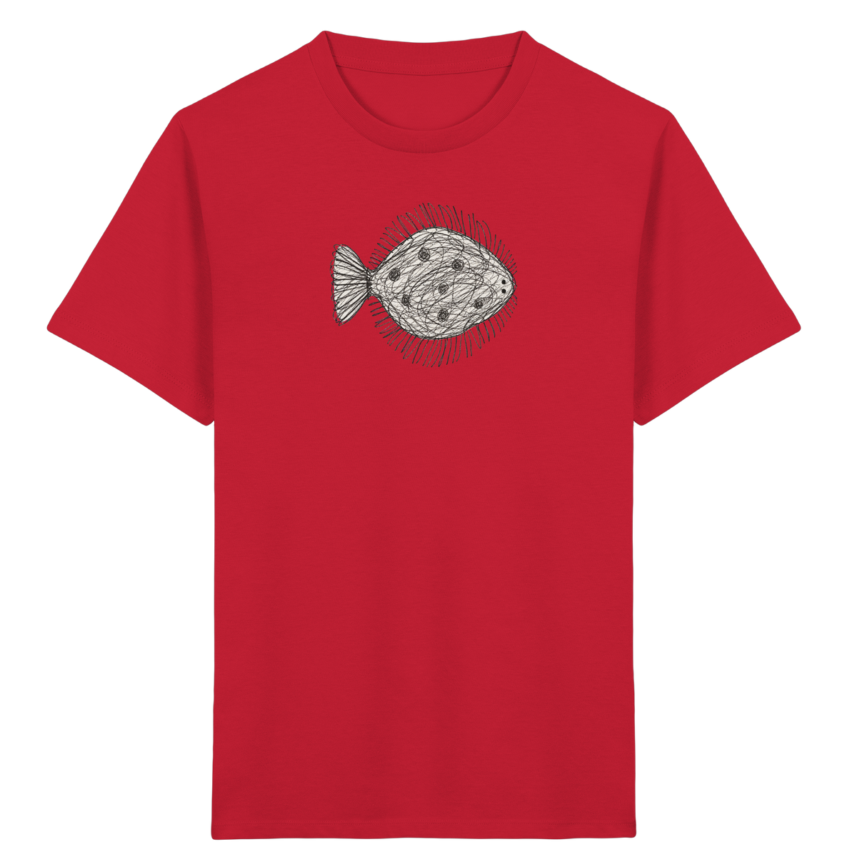 Flunder von oben - Kinder Bio T-Shirt