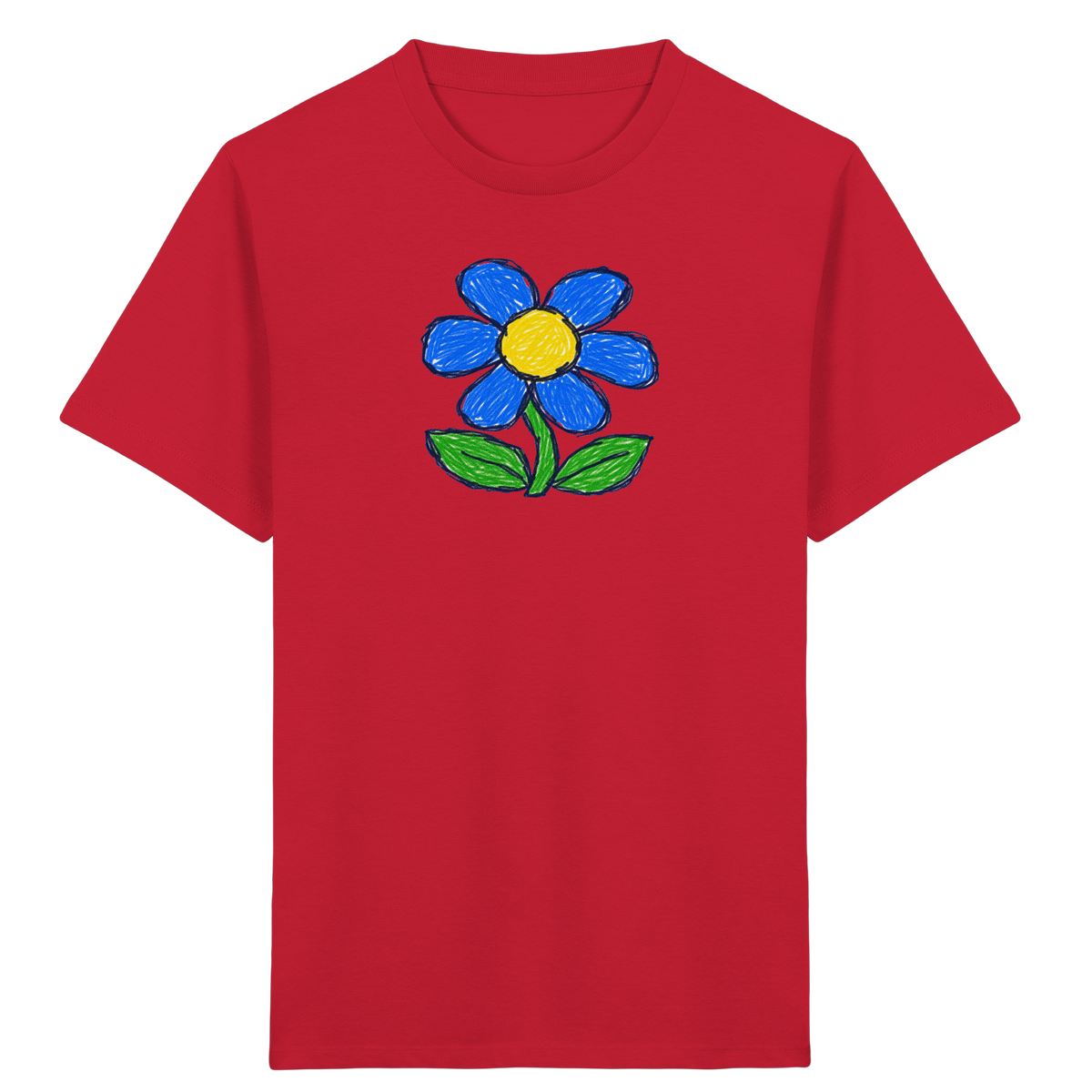 Kritzel Gänseblümchen für Kinder - Kinder Bio T-Shirt