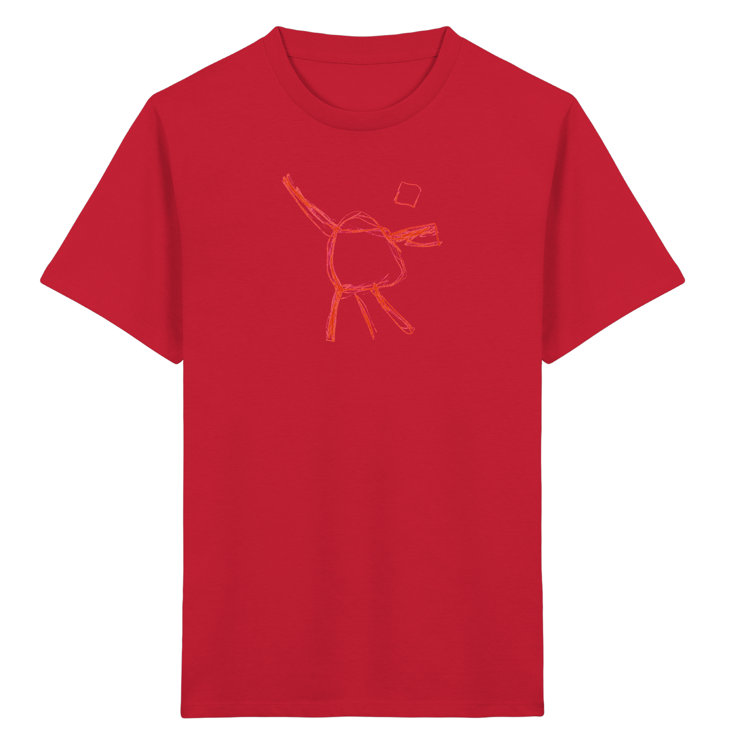 Orange Wackelfigur für Kinder - Kinder Bio T-Shirt