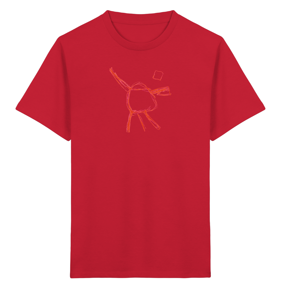 Orange Wackelfigur für Kinder - Kinder Bio T-Shirt