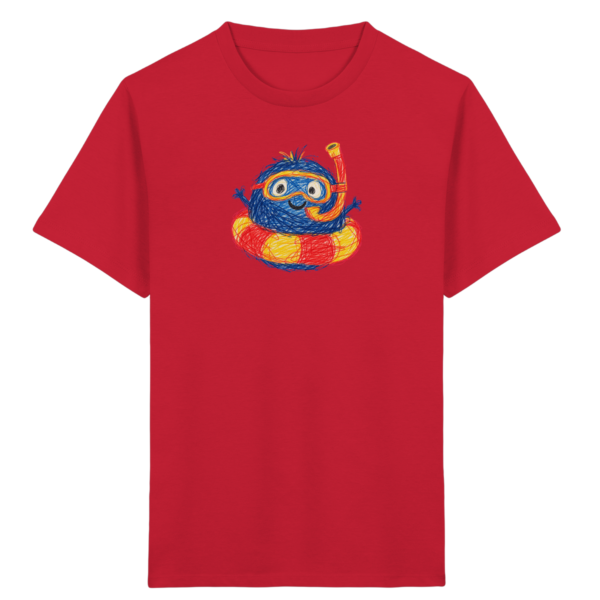 Schnorchelmumpf im Schwimmring - Kinder Bio T-Shirt