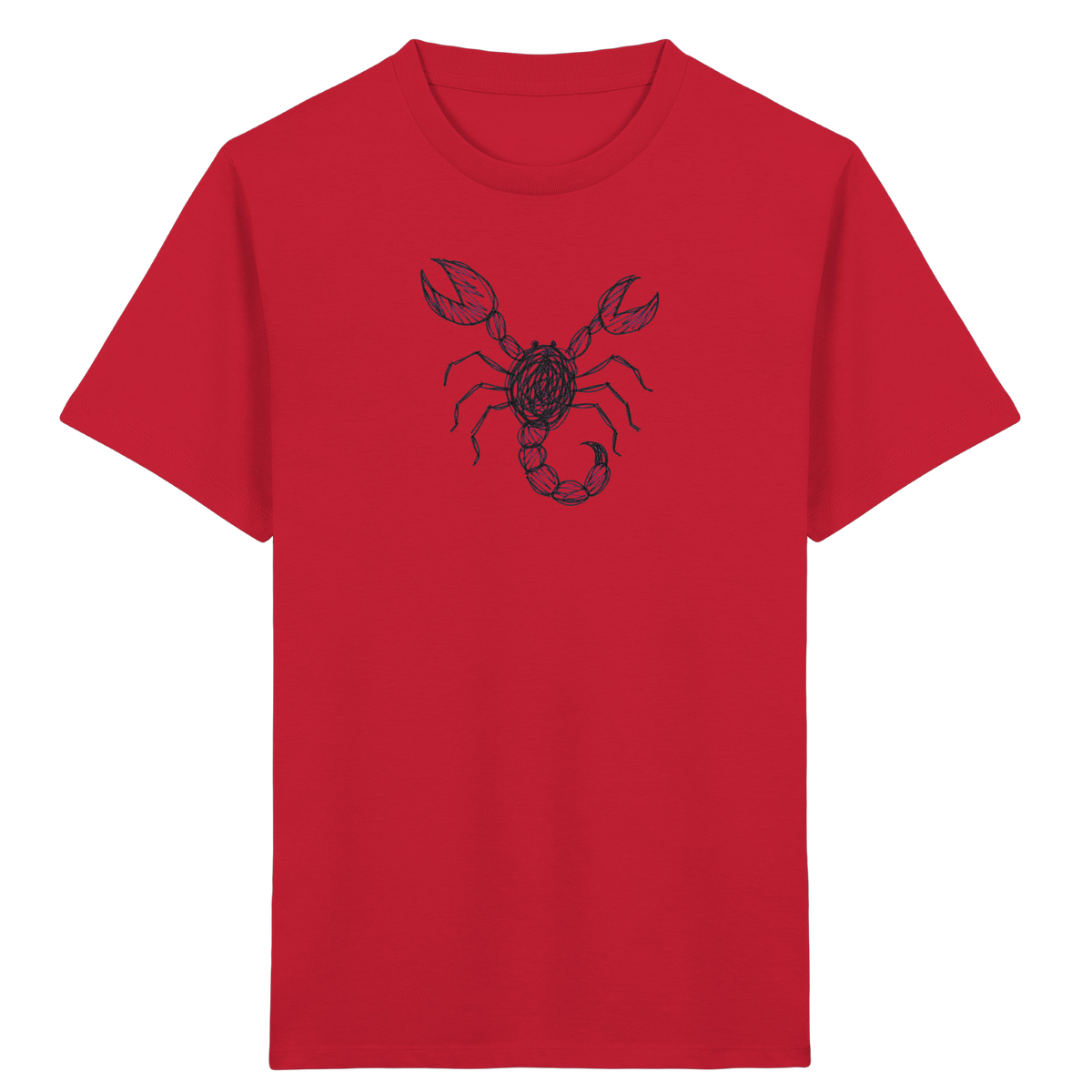 Skorpion von oben gezeichnet - Kinder Bio T-Shirt