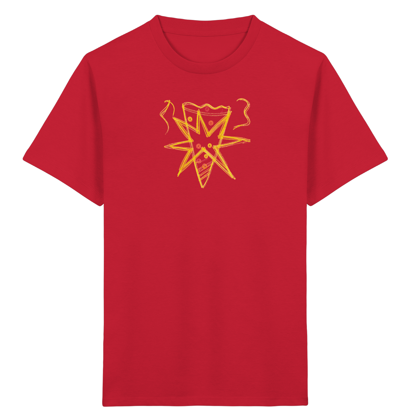 Currygelbe Sternenschultüte für Kinder - Kinder Bio T-Shirt