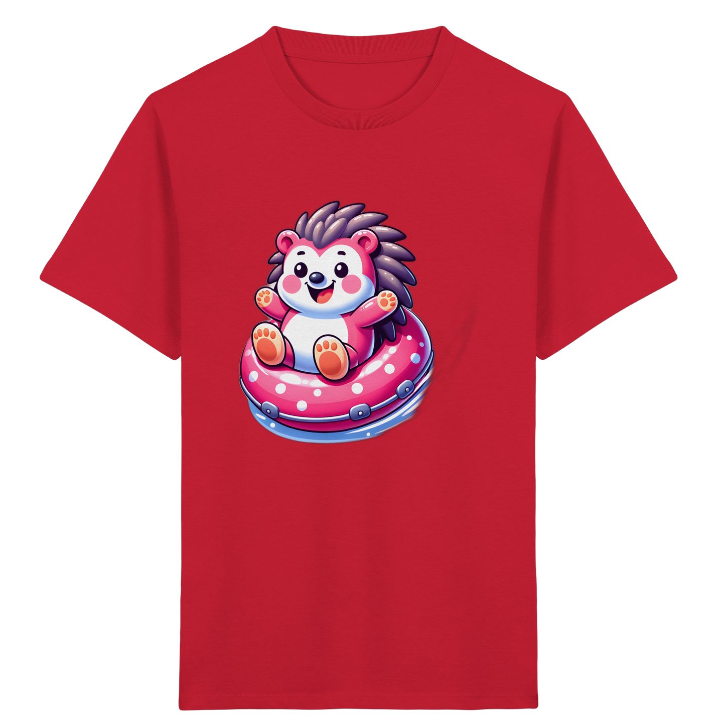 Igel im Schwimmring: Sommer-T-Shirt - Kinder Bio T-Shirt