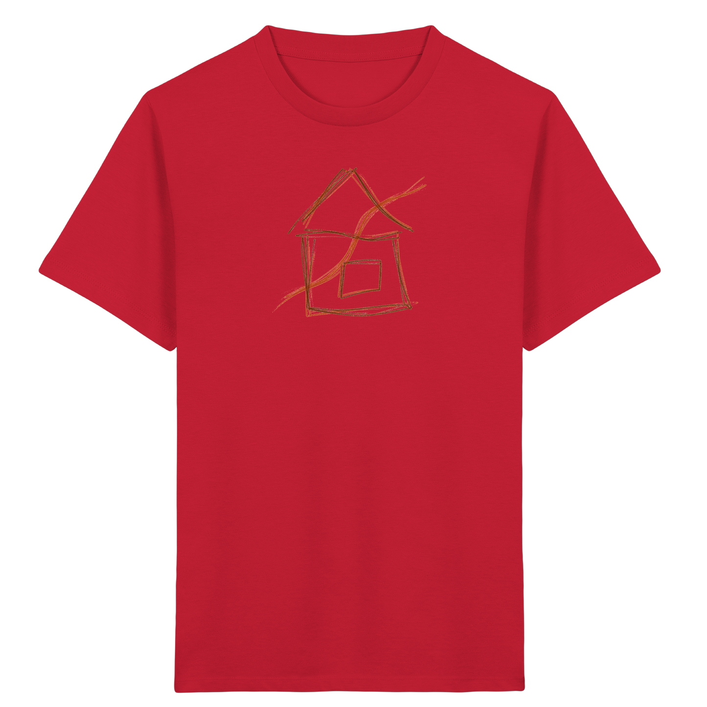 Braunes Eckenhaus Kinder T-Shirt - Kinder Bio T-Shirt