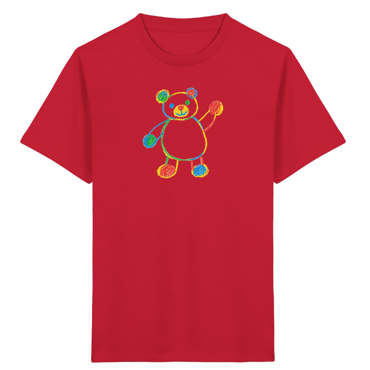 Farbpunkt-Bär für Kinder - Kinder Bio T-Shirt