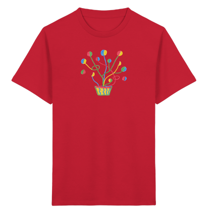 Bunte Fantasie Pflanze - Kinder Bio T-Shirt