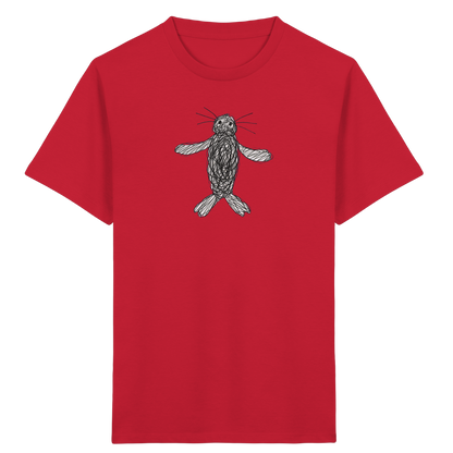 Robbe von oben gezeichnet - Kinder Bio T-Shirt