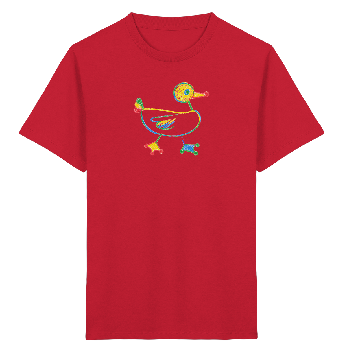 Farbpunkt Ente Kinder Motiv - Kinder Bio T-Shirt