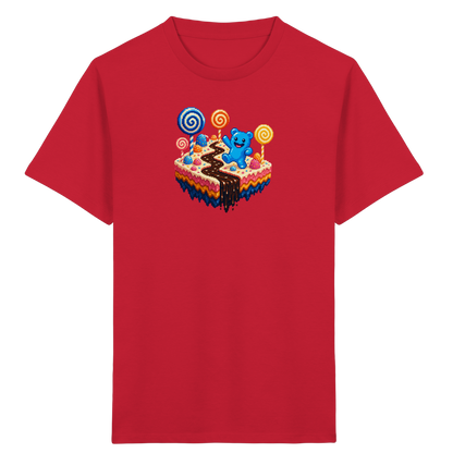 Pixel Gummibärchen auf süßer Insel - Kinder Bio T-Shirt