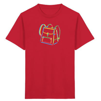 Bunter Kritzel Rucksack - Kinder Bio T-Shirt