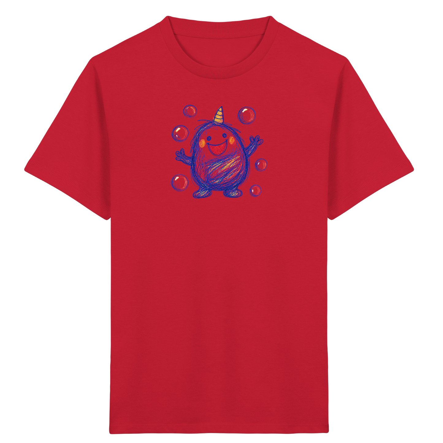 Seifenblasenmumpf mit Horn - Kinder Bio T-Shirt