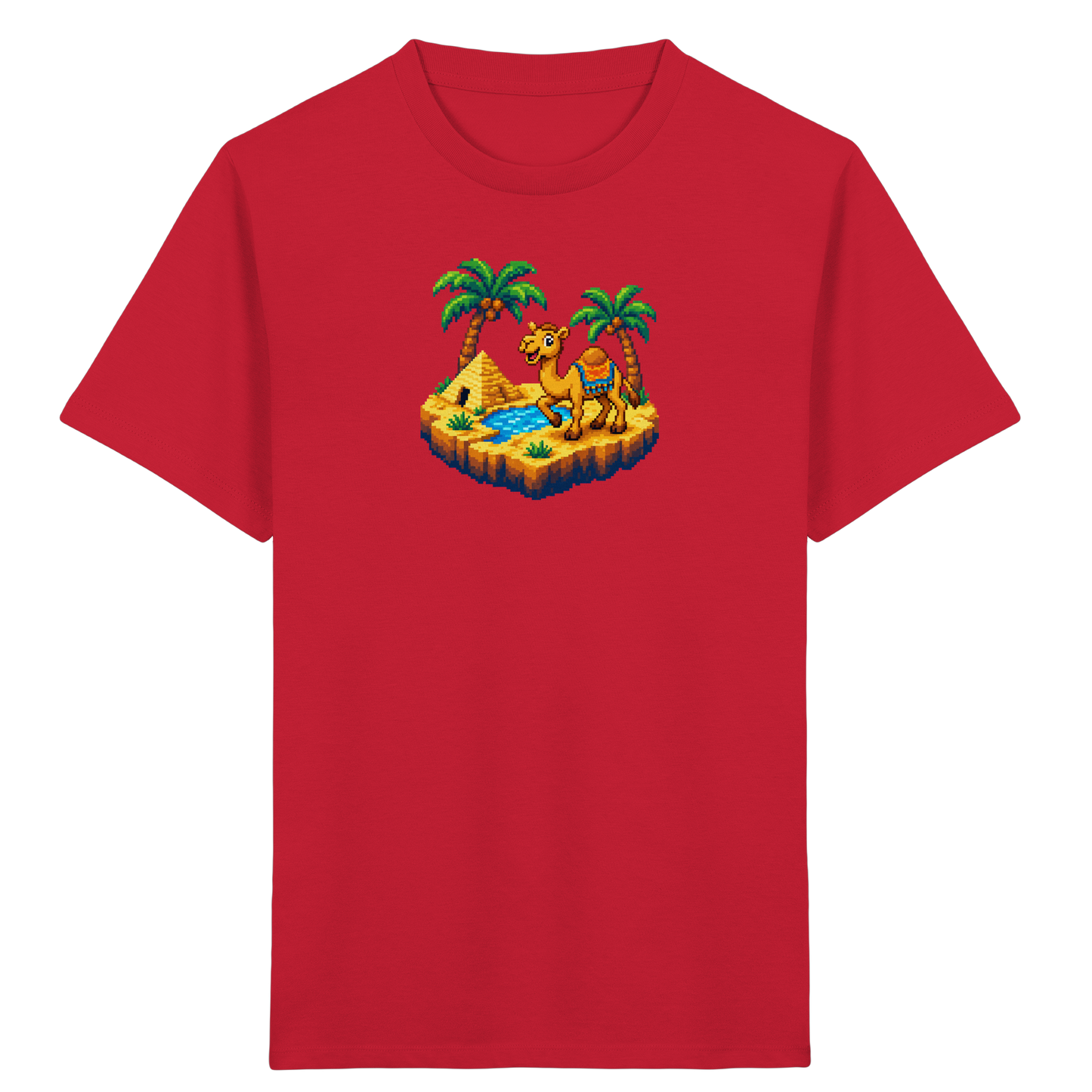 Verspieltes Pixel-Art Kamel Kinder T-Shirt - Kinder Bio T-Shirt