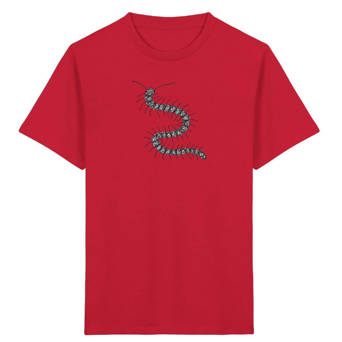 Tausendfüßer von oben - Kinder Bio T-Shirt
