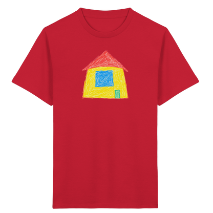 Sonnengelbes Giebelhaus Kinder T-Shirt - Kinder Bio T-Shirt