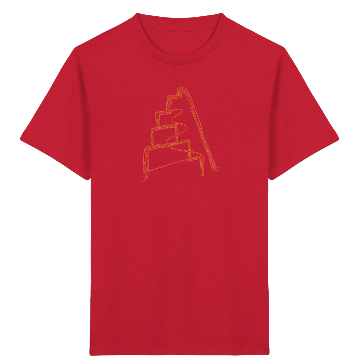 Rostbraune Wackeltreppe für Kinder - Kinder Bio T-Shirt