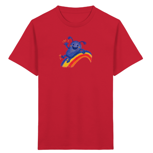 Regenbogenracker Kritzelmonster Kinder Shirt - Kinder Bio T-Shirt