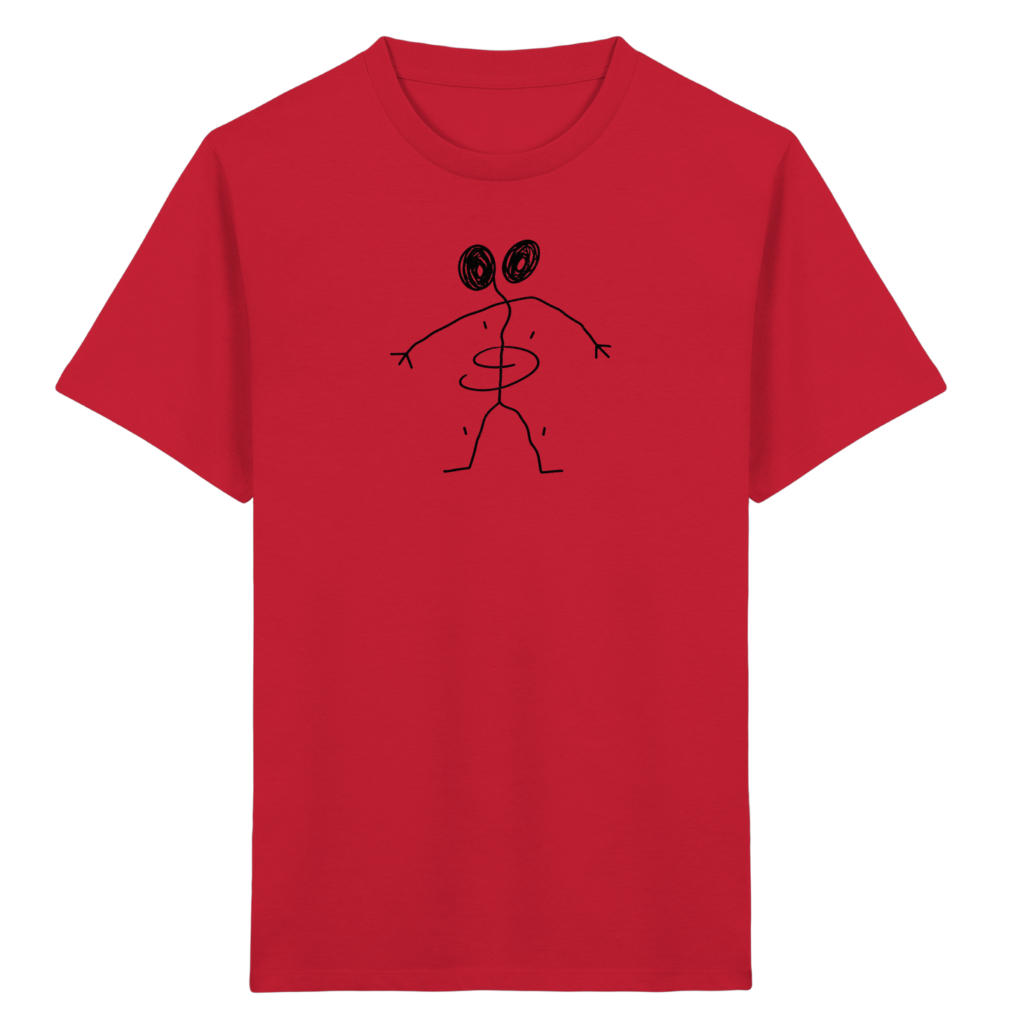 Spiraliger Linienfreund für Kinder - Kinder Bio T-Shirt