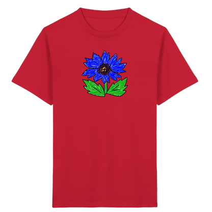 Kritzel Kornblume Kinder Shirt - Kinder Bio T-Shirt
