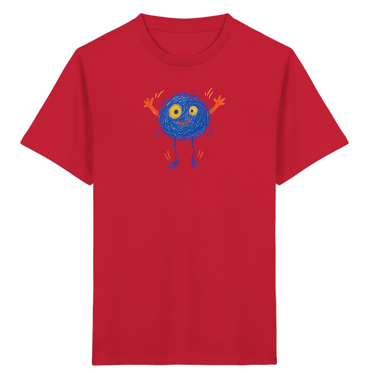 Hüpfkugel Kritzelmonster Kinder T-Shirt - Kinder Bio T-Shirt