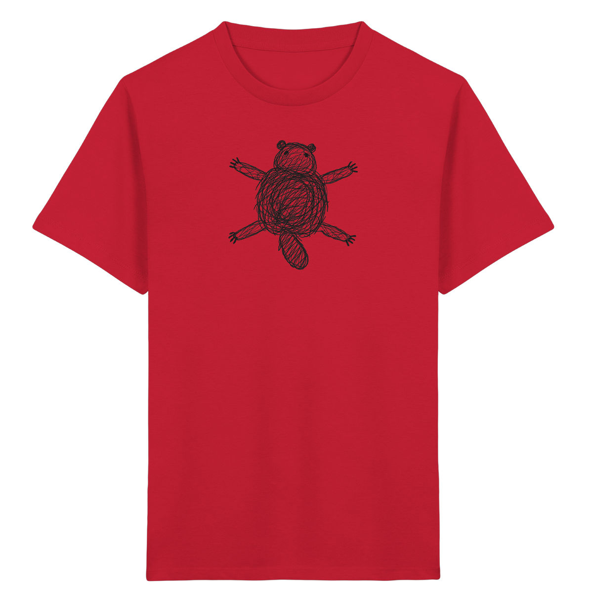 Murmeltier von oben - Kinder Bio T-Shirt