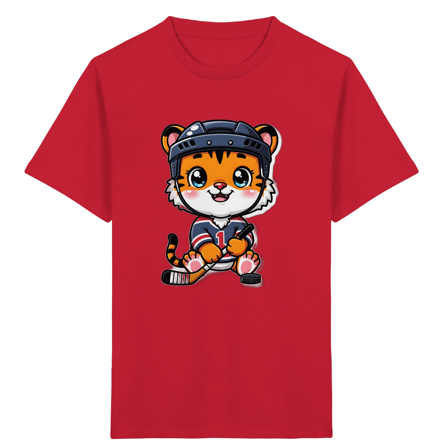 Eishockey Tiger: Cooles Kinder T-Shirt