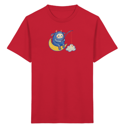 Kleiner Wolkenangler auf Mondsichel - Kinder Bio T-Shirt