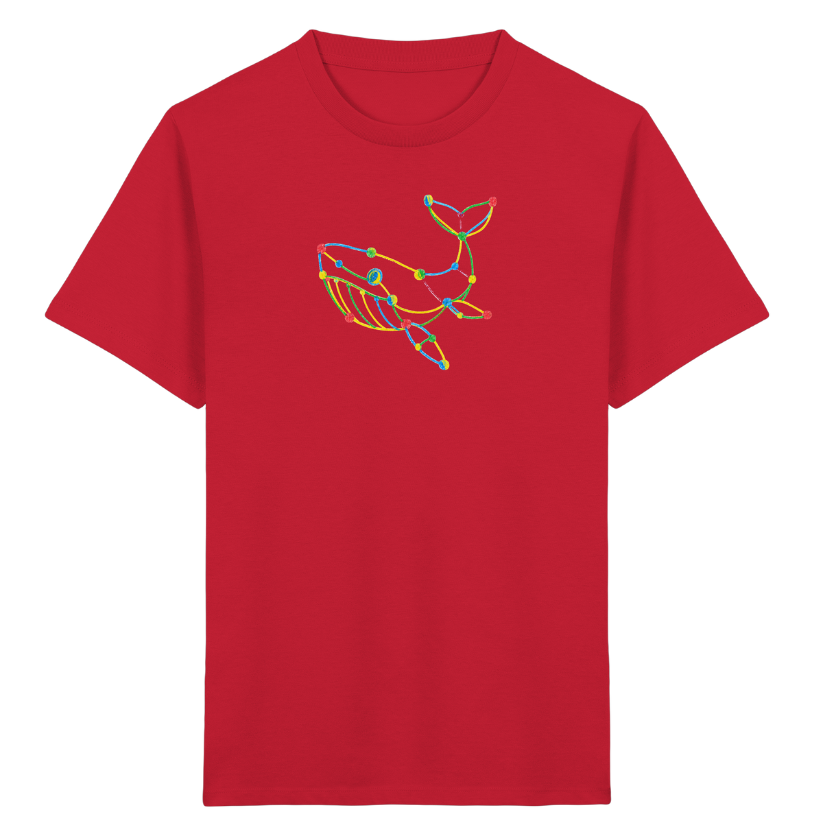 Farbpunkt Wal Kinder Motiv - Kinder Bio T-Shirt
