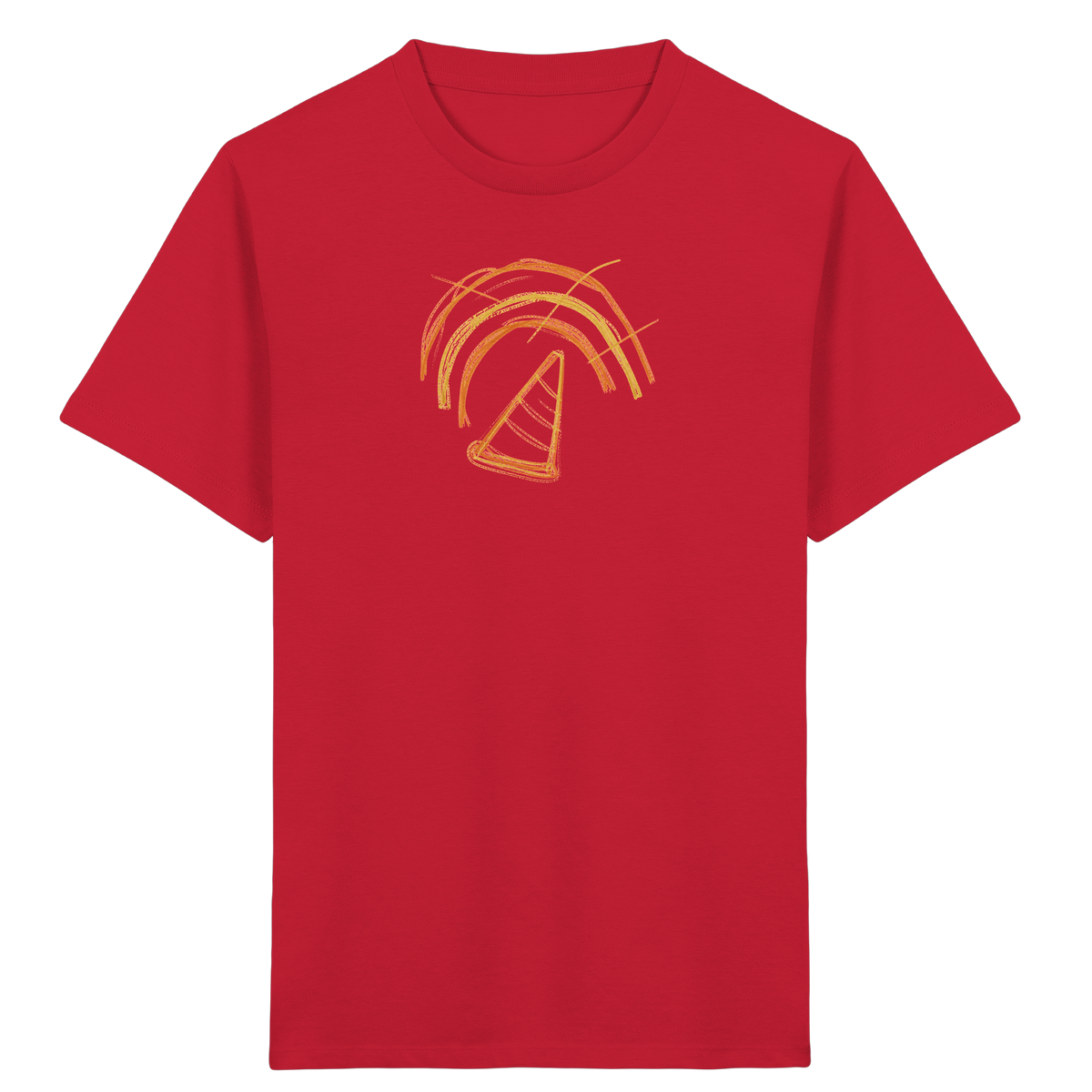 Wackelregenbogen mit Schultüte - Kinder Bio T-Shirt