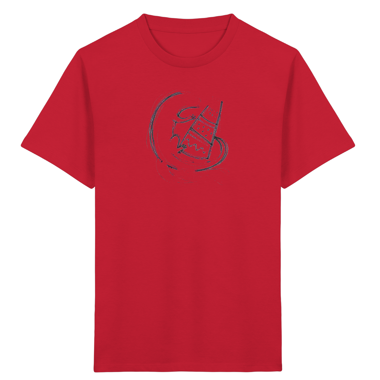 Otter mit grauer Schultüte - Kinder Bio T-Shirt