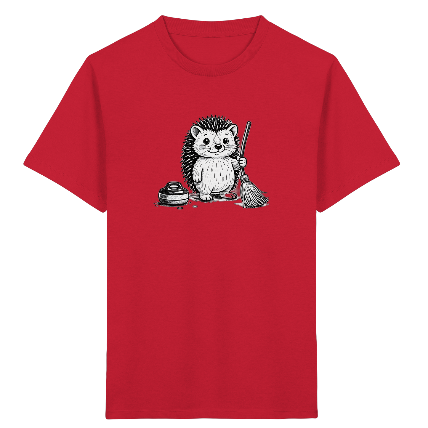 Igel beim Curling: Kinder T-Shirt - Kinder Bio T-Shirt
