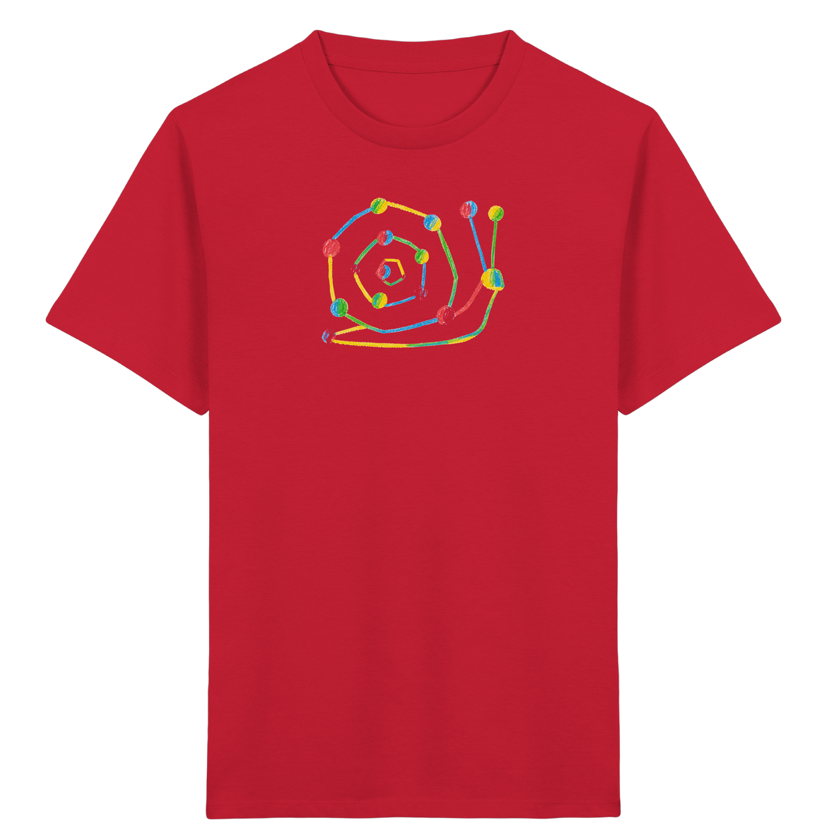 Farbpunkt Schnecke Kinder Shirt - Kinder Bio T-Shirt