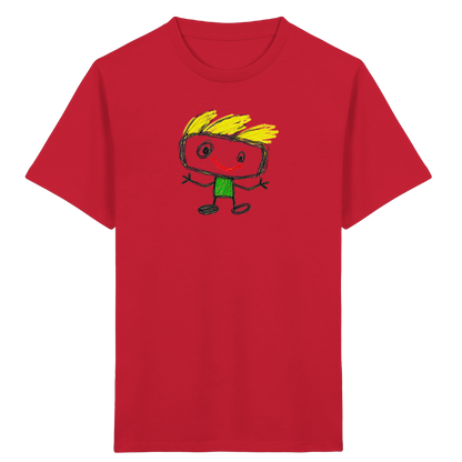 Kritzelkopf mit Windhaar - Kinder Bio T-Shirt