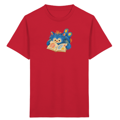 Bücherwurm Monster liest Bilderbuch - Kinder Bio T-Shirt