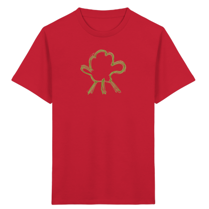 Olivgrüne Wolkenfigur Kinder Shirt - Kinder Bio T-Shirt