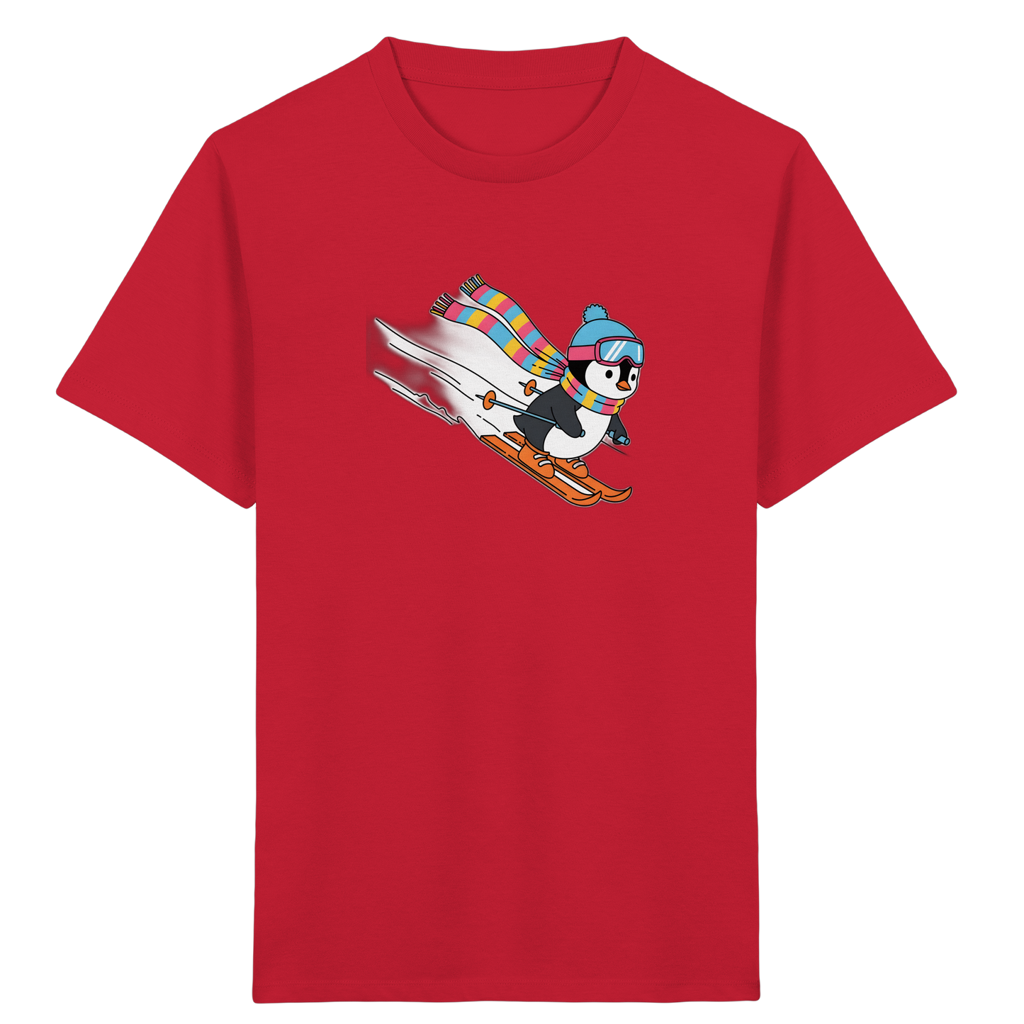 Fröhlicher Pinguin: Ski Abenteuer T-Shirt