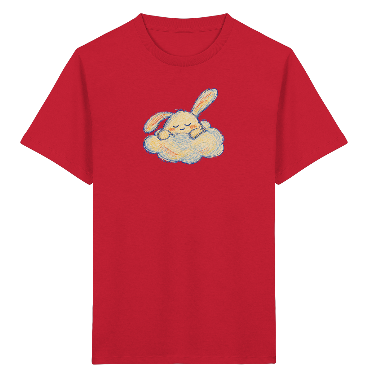 Schlafmonster im weichen Wolkenbett - Kinder Bio T-Shirt