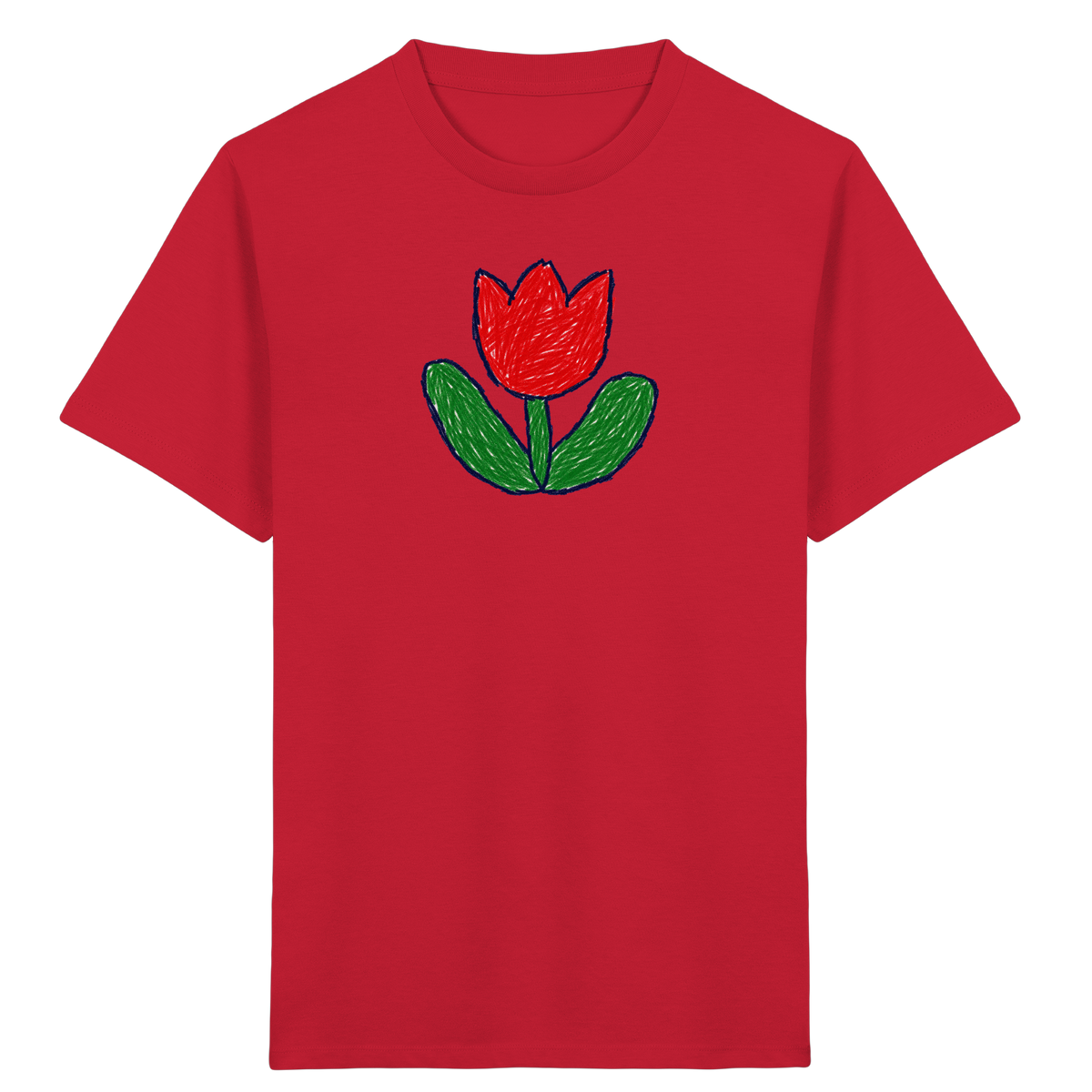 Kritzel Tulpe Kinder Shirt - Kinder Bio T-Shirt